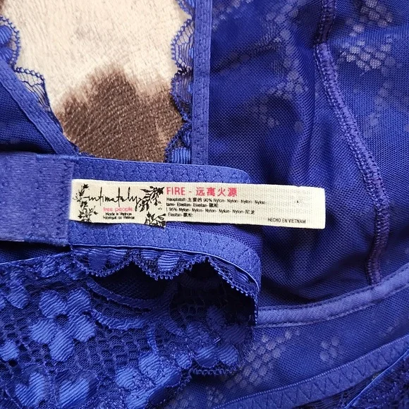 Free People Cobalt Blue bralette sz S - Picture 4 of 5